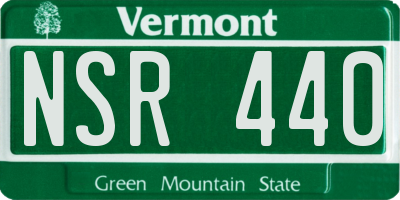 VT license plate NSR440