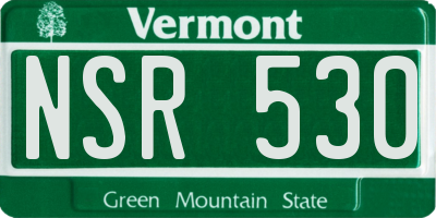 VT license plate NSR530