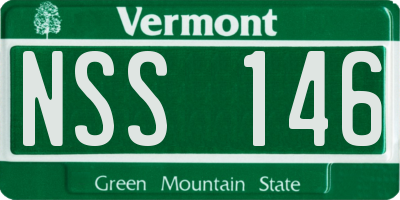 VT license plate NSS146