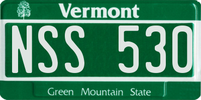 VT license plate NSS530
