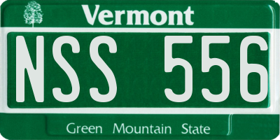 VT license plate NSS556