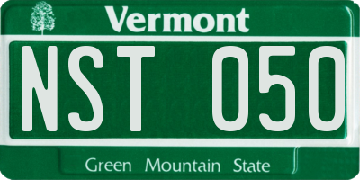 VT license plate NST050