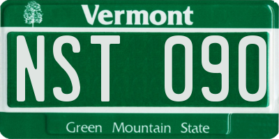 VT license plate NST090
