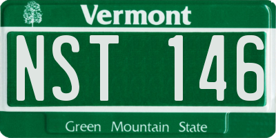 VT license plate NST146