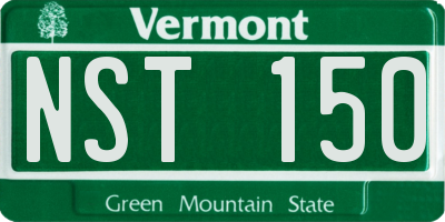 VT license plate NST150