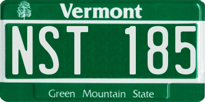 VT license plate NST185