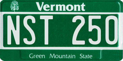 VT license plate NST250