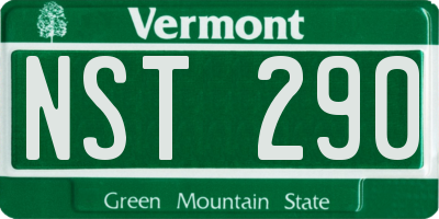 VT license plate NST290