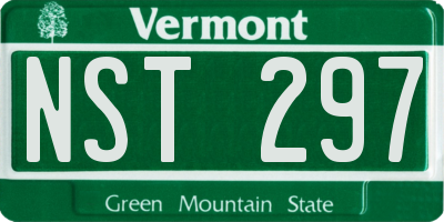 VT license plate NST297