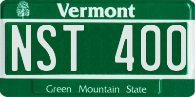 VT license plate NST400