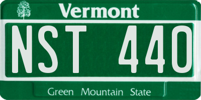 VT license plate NST440