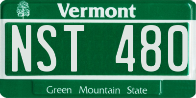 VT license plate NST480