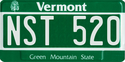 VT license plate NST520