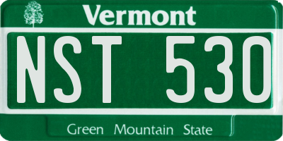 VT license plate NST530