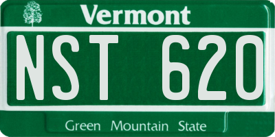 VT license plate NST620