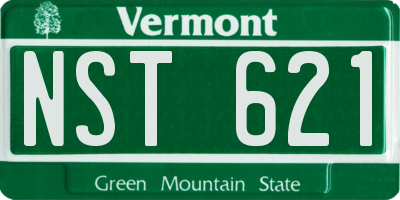 VT license plate NST621