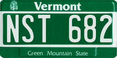 VT license plate NST682