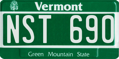 VT license plate NST690