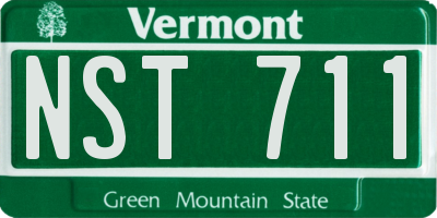 VT license plate NST711