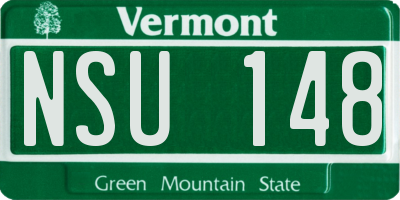 VT license plate NSU148