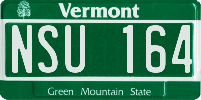 VT license plate NSU164