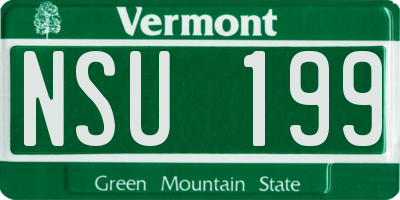 VT license plate NSU199