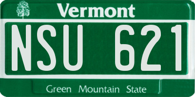 VT license plate NSU621