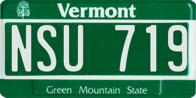VT license plate NSU719