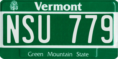 VT license plate NSU779