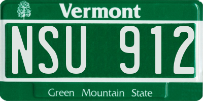 VT license plate NSU912