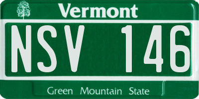 VT license plate NSV146