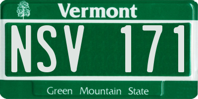 VT license plate NSV171