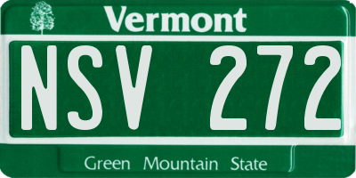 VT license plate NSV272