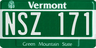 VT license plate NSZ171