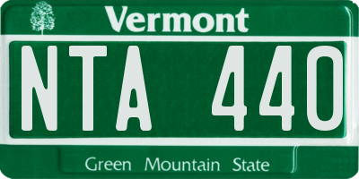 VT license plate NTA440