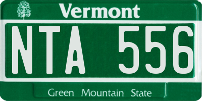 VT license plate NTA556
