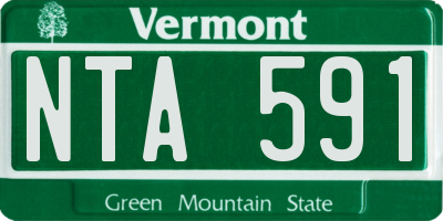VT license plate NTA591