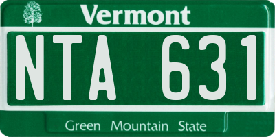 VT license plate NTA631