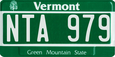 VT license plate NTA979