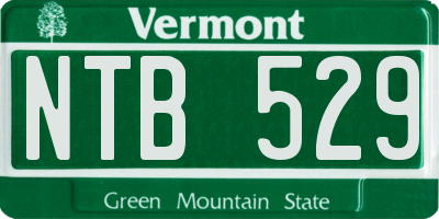 VT license plate NTB529