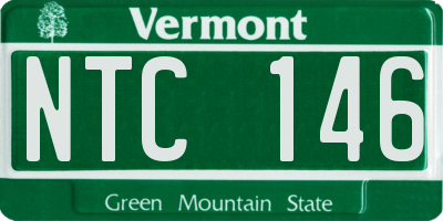 VT license plate NTC146
