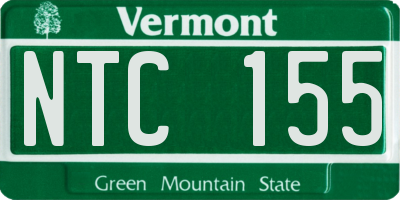 VT license plate NTC155