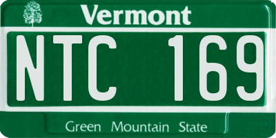 VT license plate NTC169