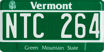 VT license plate NTC264