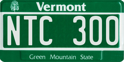 VT license plate NTC300
