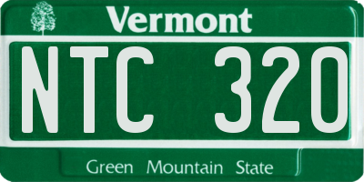 VT license plate NTC320