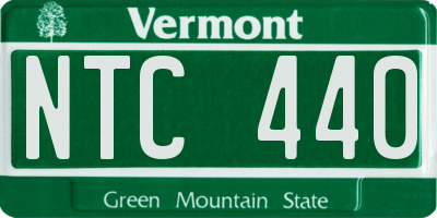 VT license plate NTC440