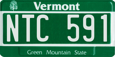 VT license plate NTC591