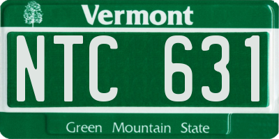 VT license plate NTC631