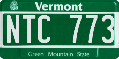 VT license plate NTC773